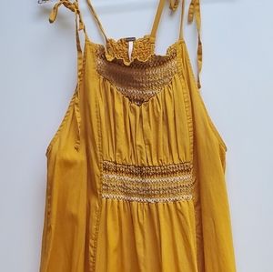Free People Mustard Maxi Dress